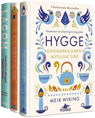 Hygge+Lykke+Lagom-3 Kitap Takım Linnea Dunne 