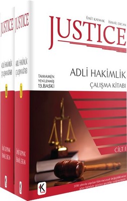 Justice - Adli Hakimlik Çalışma Kitabı - 2 Kitap Takım Ümit Kaymak