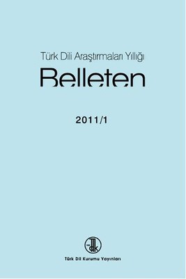 Türk Dili Araştırmaları Yıllığı-Belleten 2011/1