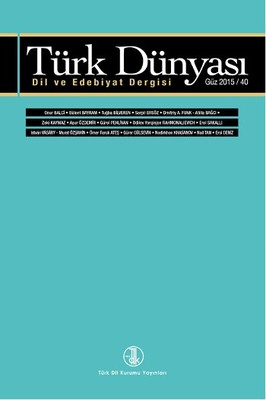 Türk Dünyası Dil ve Edebiyat Dergisi Sayı: 40